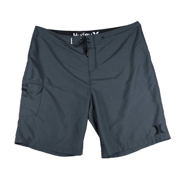 HURLEY Men's Boardshorts "One and Only" Style Dark Charcoal Grey Size 42 - Picture 2 of 10